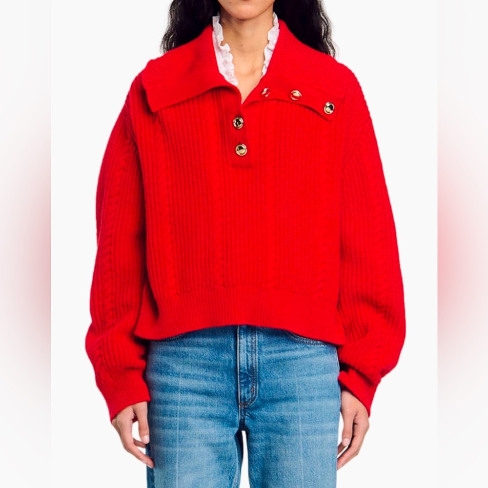 Sandro buttoned neck - Picture 3 of 9